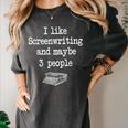 Screenwriter Playwright Writer Scribe Introvert Scriptwriter Women's Comfort Colors T-Shirt Pepper