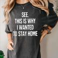 See This Is Why I Wanted To Stay Home Introvert Quote Women's Comfort Colors T-Shirt Pepper