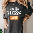 Senior 2018 Shirt I'm Like 2018 Done Class Graduation Women's Comfort Colors T-Shirt Pepper