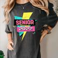 Senior 2022 Graduation Class Of 2022 Retro 90's Graduation Women's Comfort Colors T-Shirt Pepper
