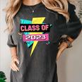 Senior 2023 Graduation Class Of 2023 Retro 90's Graduation Women's Comfort Colors T-Shirt Pepper