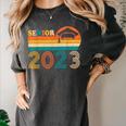 Senior 2023 Retro Class Of 2023 Seniors Graduation 23 Women's Comfort Colors T-Shirt Pepper