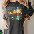 Senior 2024 Groovy Retro Class Of 2024 Graduation Senior 24 Women's Comfort Colors T-Shirt Pepper