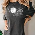 Senior 2025 Volleyball Mom High School Graduation Outfit Pro Women's Comfort Colors T-Shirt Pepper