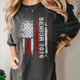 Senior 2026 American Flag Shirt USA Graduation Class Of 2026 Women's Comfort Colors T-Shirt Pepper