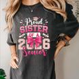 Senior 2026 Class Of 26 Coquette Pink Bow Graduation Sister Women's Comfort Colors T-Shirt Pepper