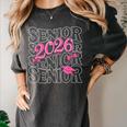 Senior 2026 Class Of 2026 Coquette Pink Bow Graduation Moms Women's Comfort Colors T-Shirt Pepper