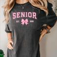 Senior 2026 Class Of 2026 Coquette Pink Bow Graduation 2026 Women's Comfort Colors T-Shirt Pepper