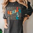 Senior 2026 Class Of 2026 Retro Groovy Graduation Grad Women Women's Comfort Colors T-Shirt Pepper