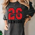 Senior 2026 Class Of 2026 School Graduation 2026 Merch Women's Comfort Colors T-Shirt Pepper