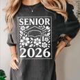Senior 2026 Floral Flowers Class Of 2026 Graduation Kids Women's Comfort Colors T-Shirt Pepper