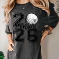 Senior 2026 Golf Player Heart Graduation Girls Teens Women's Comfort Colors T-Shirt Pepper