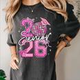 Senior 2026 Graduation Girls Coquette Pink Bow Class Of 2026 Premium Women's Comfort Colors T-Shirt Pepper