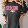 Senior 2026 Pink Coquette Bow Class Of 2026 Graduation Women Women's Comfort Colors T-Shirt Pepper