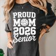 Senior 2026 Volleyball Mom High School Graduation Outfit Women's Comfort Colors T-Shirt Pepper