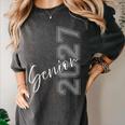 Senior 2027 Class Of 2027 Shirt Graduation Women's Comfort Colors T-Shirt Pepper