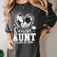 Senior Aunt Class Of 2026 Soccer Graduation Heart Women's Comfort Colors T-Shirt Pepper