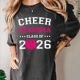 Senior Cheerleader Grandma Cheer Class Of 2026 Graduation Women's Comfort Colors T-Shirt Pepper