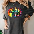 Senior Class Of 2019 Boho Tie Dye Graduation Women's Comfort Colors T-Shirt Pepper