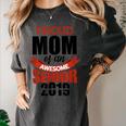 Senior Class Of 2019 Tshirt Graduation Awesome Mom Women's Comfort Colors T-Shirt Pepper
