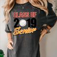 Senior Class Of 2019 Tshirt Graduation School Baseball Women's Comfort Colors T-Shirt Pepper