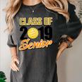 Senior Class Of 2019 Tshirt Graduation School Volleyball Women's Comfort Colors T-Shirt Pepper