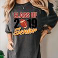 Senior Class Of 2019 Tshirt Graduation Students Football Women's Comfort Colors T-Shirt Pepper