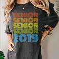SENIOR CLASS 2019 T SHIRT High School Graduation Women's Comfort Colors T-Shirt Pepper