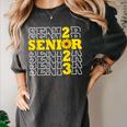 Senior Class Of 2023 Sunflower Graduation Seniors 23 Women's Comfort Colors T-Shirt Pepper