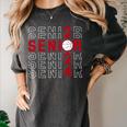 Senior Class Of 2024 Graduation 2024 Maroon Basketball Women's Comfort Colors T-Shirt Pepper