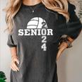 Senior Class Of 2024 Volleyball Seniors School Graduation Women's Comfort Colors T-Shirt Pepper
