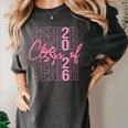 Senior Class Of 2026 Coquette Bow Graduation 2026 Girl Women Women's Comfort Colors T-Shirt Pepper
