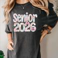 Senior Class Of 2026 Graduation 2026 Coquette Pink Bow Cute Women's Comfort Colors T-Shirt Pepper