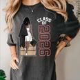 Senior Class Of 2026 Melanin Girl 2026 Graduation Women's Comfort Colors T-Shirt Pepper