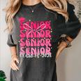 Senior Class Of 2026 Pink Coquette Bow Graduation 2026 Women's Comfort Colors T-Shirt Pepper