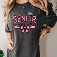 Senior Class Of 2027 Coquette Pink Bow Graduation 2027 Women Women's Comfort Colors T-Shirt Pepper