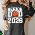 Senior Dad Class Of 2026 Cute Basketball Dad Graduation 2026 Women's Comfort Colors T-Shirt Pepper