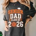 Senior Dad Class Of 2026 Graduate Basketball Graduation 2026 Women's Comfort Colors T-Shirt Pepper