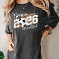Senior Dad Class Of 2026 Soccer Ball Graduation Women's Comfort Colors T-Shirt Pepper