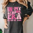 In My Senior Era Class Of 2026 Retro Senior 2026 Graduation Women's Comfort Colors T-Shirt Pepper