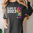 Senior Graduation Class Of 2023 Aunt Senior Tie Dye Women's Comfort Colors T-Shirt Pepper