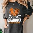 Senior Grandma Class Of 2026 Basketball Graduation Heart Women's Comfort Colors T-Shirt Pepper