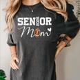 Senior Mom 2026 Football Mommy Class Of 2026 Graduation Women's Comfort Colors T-Shirt Pepper