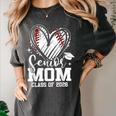 Senior Mom Class Of 2026 Baseball Graduation Heart Women's Comfort Colors T-Shirt Pepper