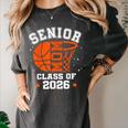 Senior Mom Class Of 2026 Basketball Graduation Women's Comfort Colors T-Shirt Pepper