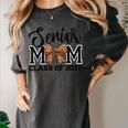 Senior Mom Class Of 2026 Graduation Leopard Coquette Bow Women's Comfort Colors T-Shirt Pepper
