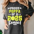 Senior Poppa 2025 Tennis Class Of 2025 Graduation Women's Comfort Colors T-Shirt Pepper