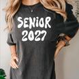 Senior Retro Class Of 2027 Graduation High School College Women's Comfort Colors T-Shirt Pepper
