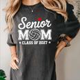 Senior Volleyball Mom Class Of 2027 Graduation Graduate Women's Comfort Colors T-Shirt Pepper
