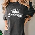 Seniorella 2019 T Shirt Senior Class Of 19 Graduation Women's Comfort Colors T-Shirt Pepper